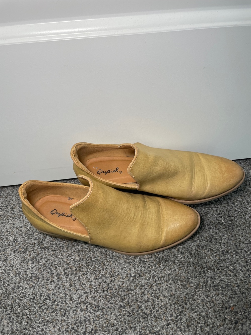 Cupio Women’s Slip-On Loafers in Yellow